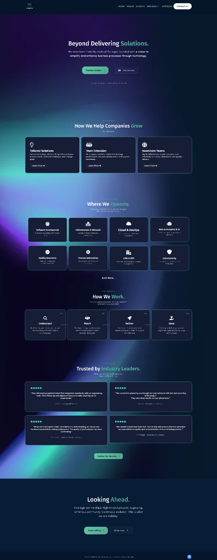 Homepage — Beyond Delivering Solutions
